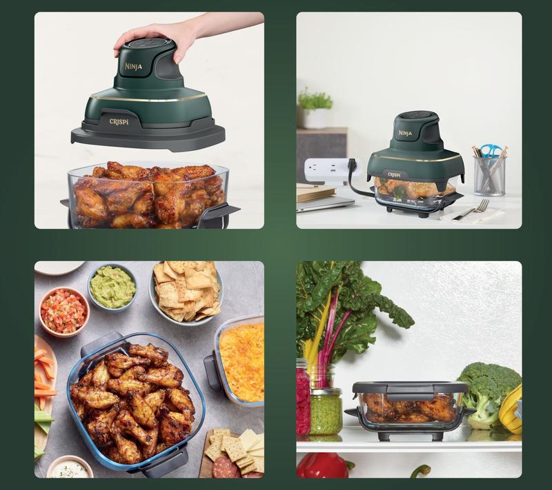 5-in-1 Portable Glass Air Fryer Cooking System